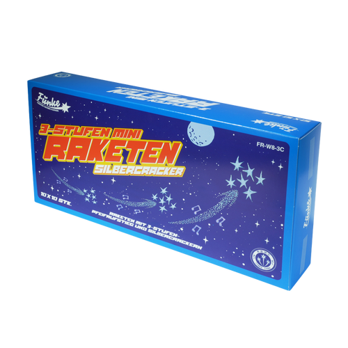 3-Stufen Mini-Raketen Silbercracker