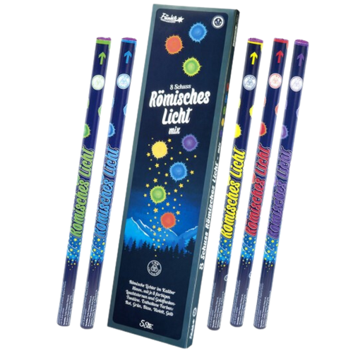 8 Schuss Römische Lichter Kal. C - Mix