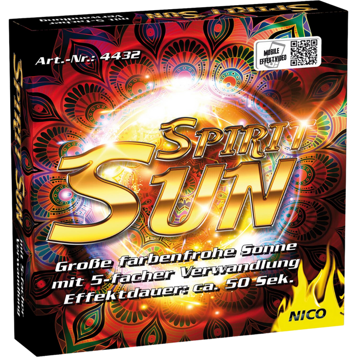 Spirit Sun, Effekt-Sonne